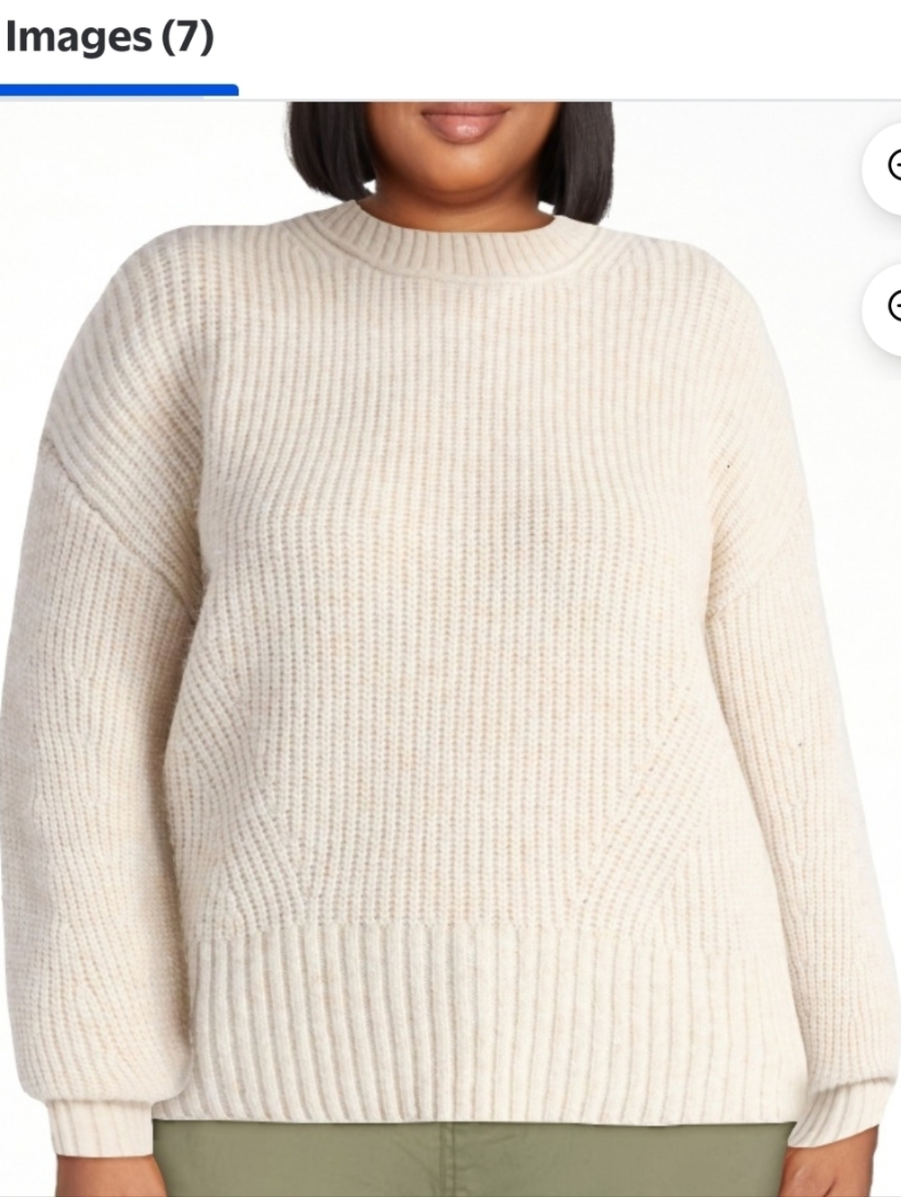 Time and Tru Women's Shaker Stitch Mock Neck Sweater, Midweight NWT